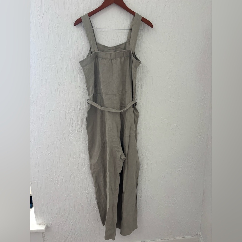 NWT Everlane The Linen Jumpsuit - Sage Green Seagrass Size 10 - Picture 6 of 9